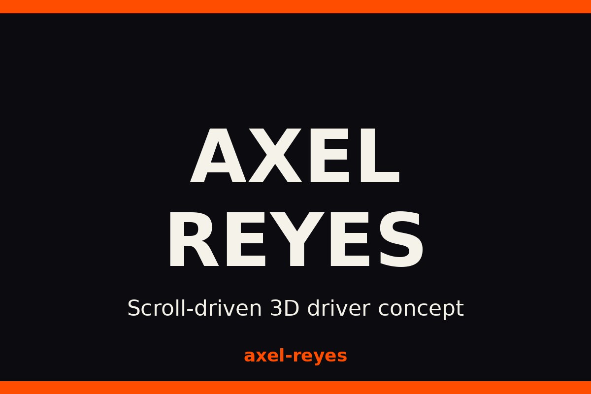 Axel Reyes concept poster