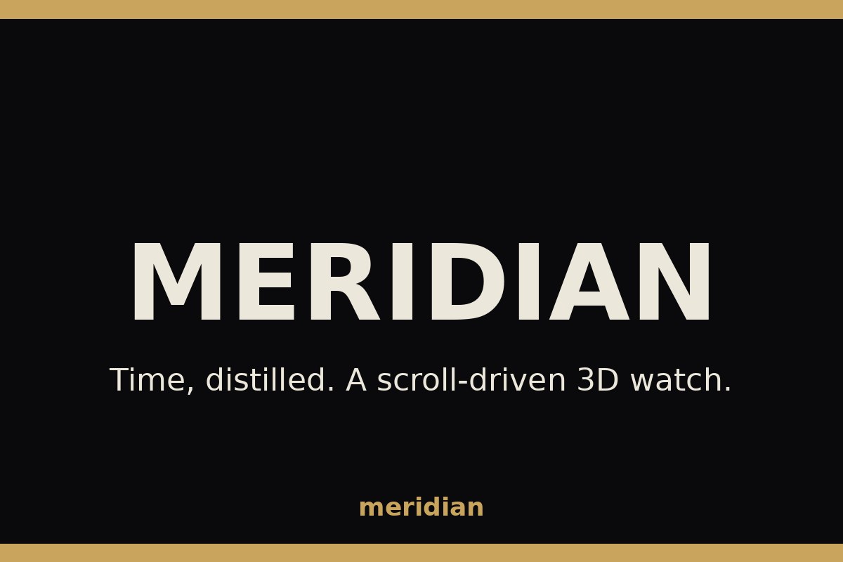Meridian concept poster