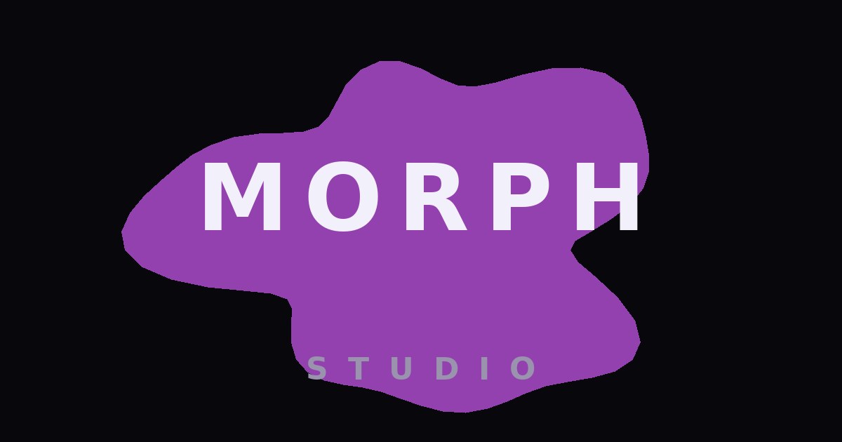 Morph Studio website concept preview