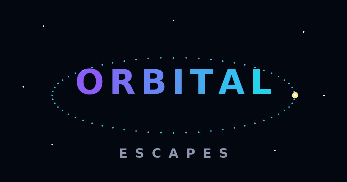 Orbital Escapes website concept preview