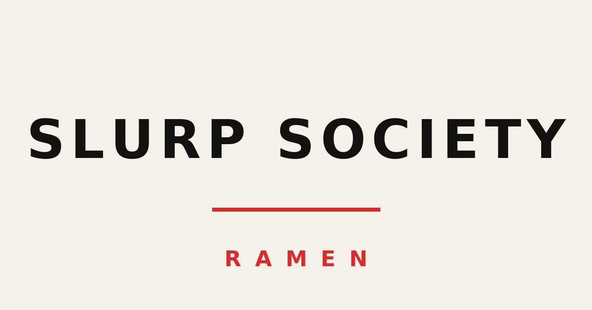 Slurp Society Ramen website concept preview