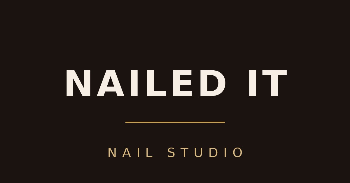 Nailed It Studio website concept preview