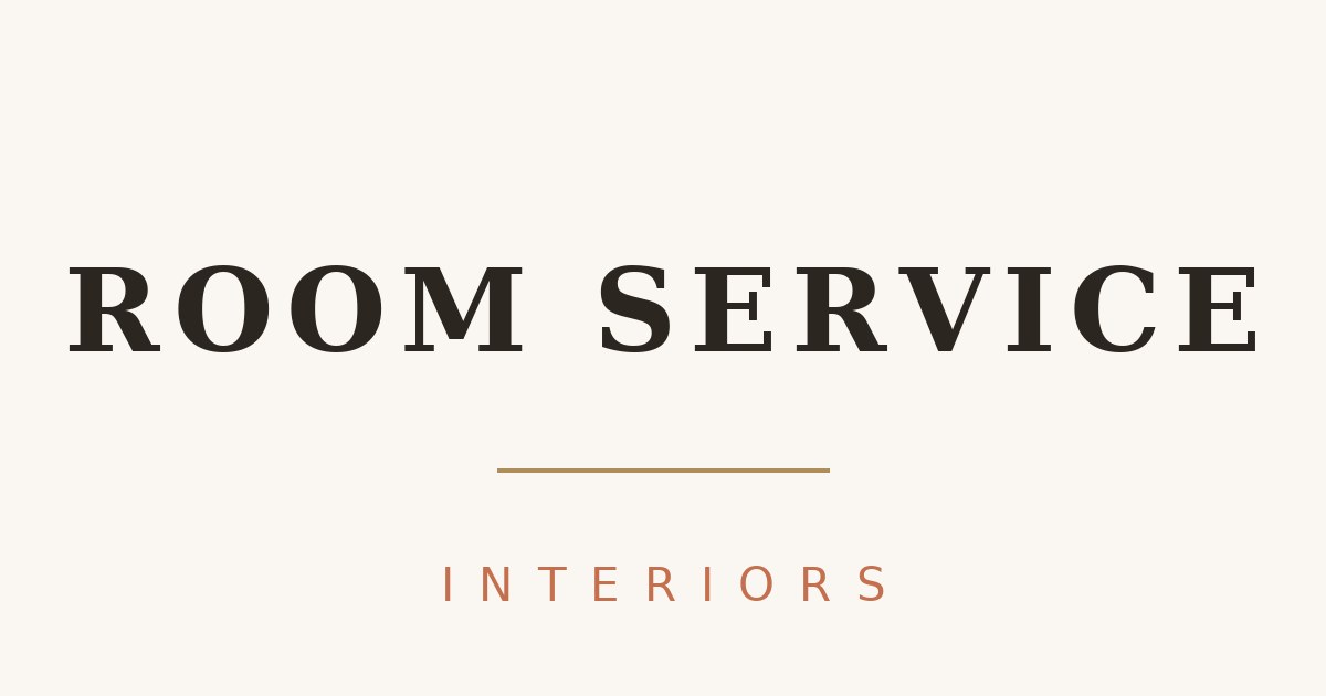 Room Service Interiors website concept preview
